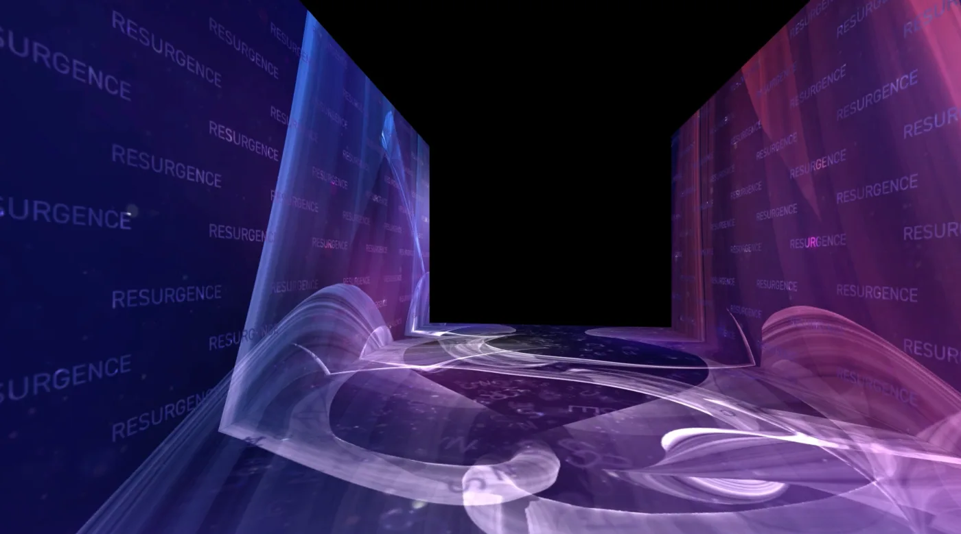 Kinetic typography tunnel concept