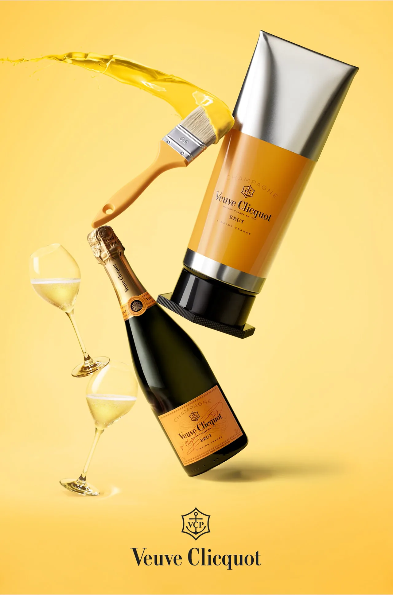 Veuve Clicquot - Colorama - Yellow Label Gouache