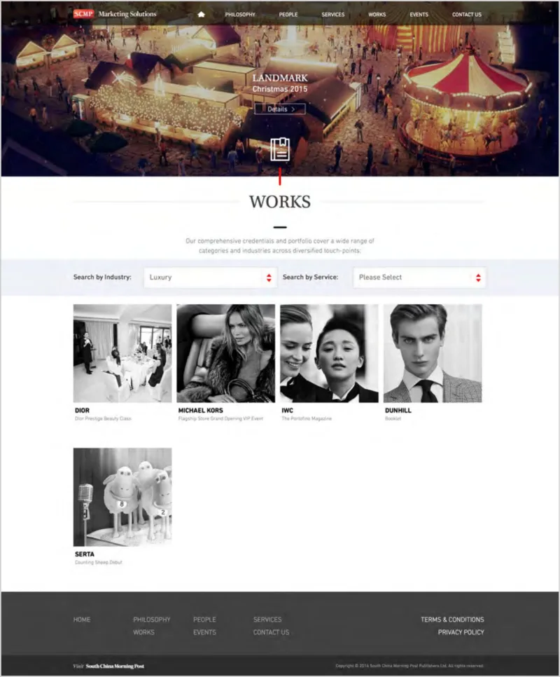 Searchable structured website content